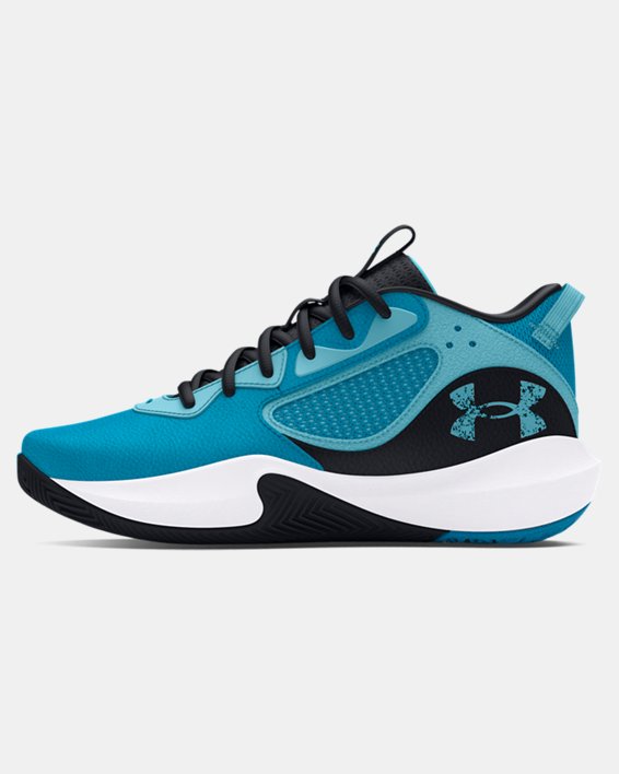 Unisex UA Lockdown 6 Basketball Shoes, Blue, pdpMainDesktop image number 5